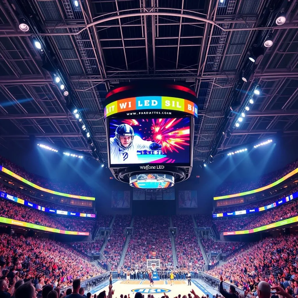 center-hung displays in sports arenas center-hung displays in sports arenas