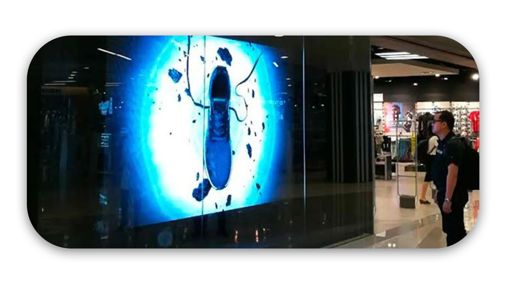 LED retail display driving customer engagement