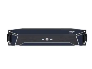 4K Pro video processing unit with front panel ports and handles for easy transport.