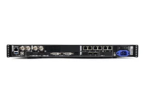 Novastar VX600 LED Screen Video Controller rear panel with DVI and Ethernet ports.