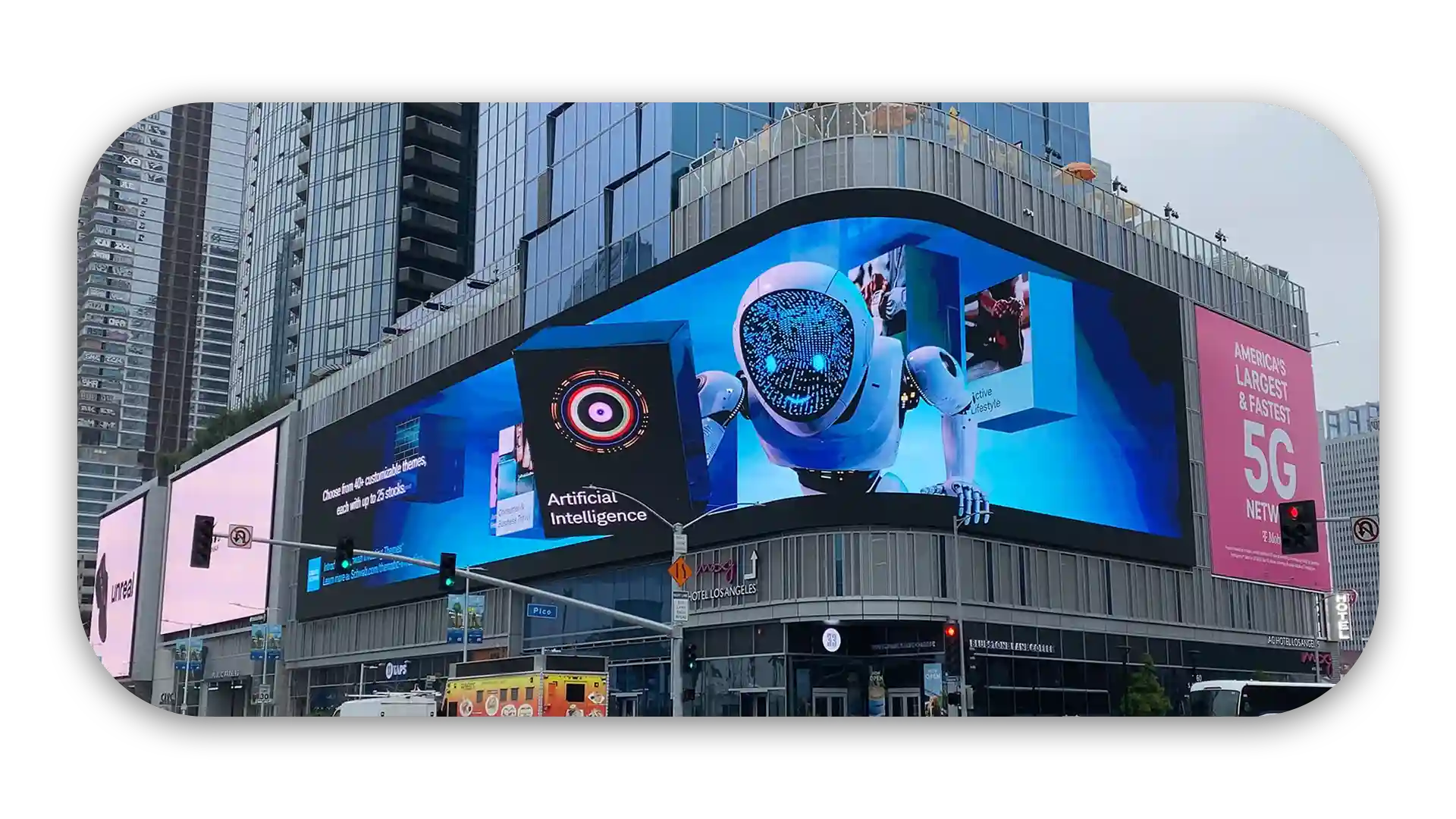 Outdoor LED display installation in Dubai by WEFONE
